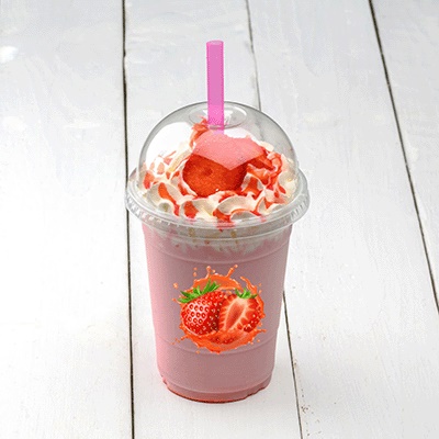 Strawberry Hand Spun Milkshake